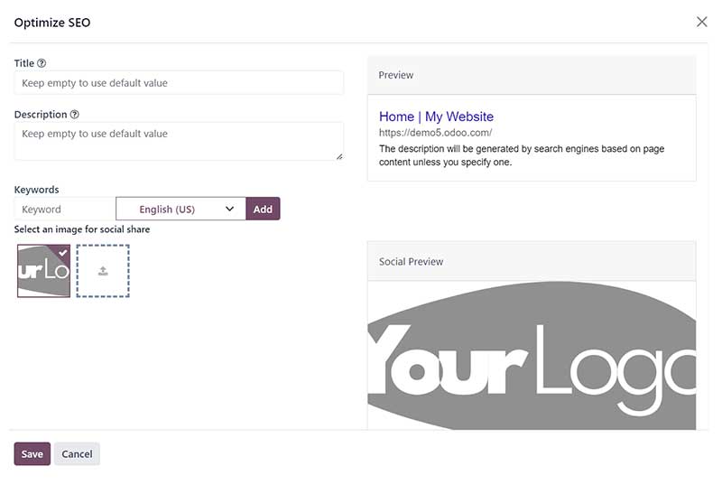 Free website builder by odoo get a web builder for free