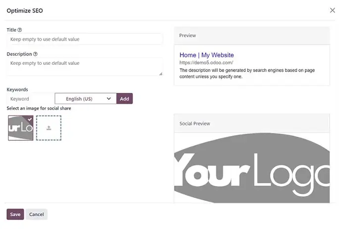 Free website builder by Odoo free website hosting